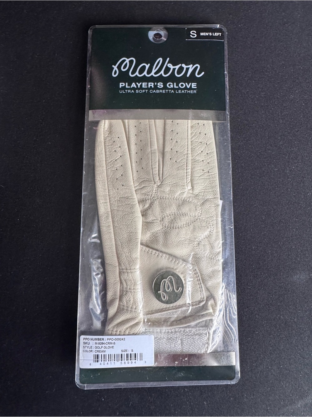 Malbon Player's Glove Small in Cream